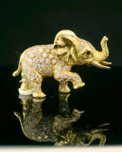 Load image into Gallery viewer, Elephant, posing Elephant with 99 Diamonds