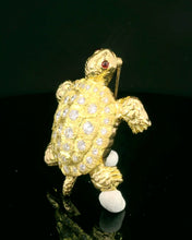 Load image into Gallery viewer, Turtle, large Turtle with Diamond encrusted body