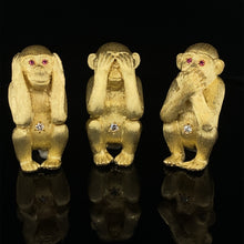 Load image into Gallery viewer, Set of 3 Monkeys SPECIAL: Hear No Evil, See No Evil and Speak No Evil >$5,000 savings
