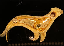 Load image into Gallery viewer, gold animal pin brooch jewelry fish seal