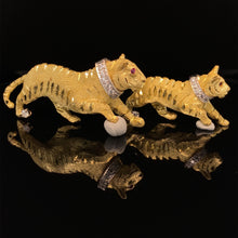Load image into Gallery viewer, gold animal pin brooch jewelry Tiger