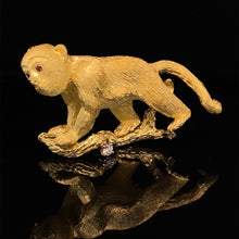 Load image into Gallery viewer, gold animal pin brooch jewelry monkey
