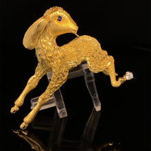 Load image into Gallery viewer, gold animal pin brooch LAMB jewelry