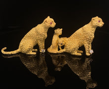 Load image into Gallery viewer, gold animal pin brooch jewelry cheetah