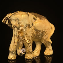 Load image into Gallery viewer, gold animal pin brooch jewelry elephant