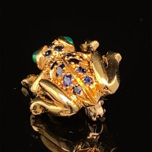 Load image into Gallery viewer, gold animal pin brooch jewelry frog