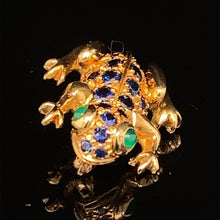 Load image into Gallery viewer, gold animal pin brooch jewelry frog