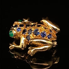 Load image into Gallery viewer, gold animal pin brooch jewelry frog