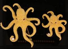 Load image into Gallery viewer, gold fish pin brooch jewelry octopus