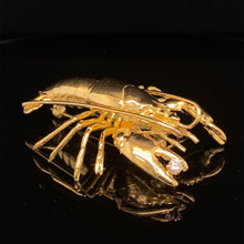 Load image into Gallery viewer, gold animal pin brooch jewelry lobster