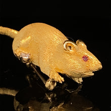 Load image into Gallery viewer, Mouse, small Mouse with One Diamond