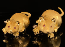 Load image into Gallery viewer, Mouse, large Mouse with One Diamond