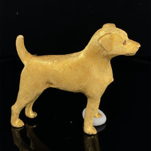 Load image into Gallery viewer, Gold animal Pin brooch Terrier Jack Russel