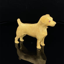 Cargar imagen en el visor de la galería, Dog Gold animal pin brooch Jack Russell Terrier