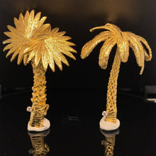 Load image into Gallery viewer, gold pin brooch palm tree jewelry