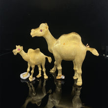 Load image into Gallery viewer, Gold animal pin brooch camel