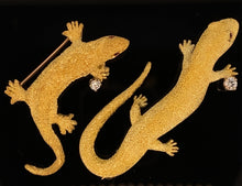 Cargar imagen en el visor de la galería, gold animal pin brooch jewelry Lizard