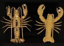 Load image into Gallery viewer, gold animal pin brooch jewelry fish lobster Edit alt text