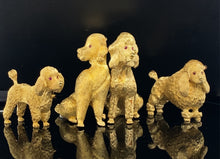 Cargar imagen en el visor de la galería, Dog Gold animal pin brooch Poodle