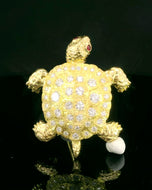 Turtle, large Turtle with Diamond encrusted body