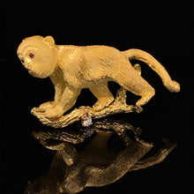 Load image into Gallery viewer, gold animal pin brooch jewelry monkey
