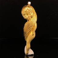 gold zodiac sign Virgo pin brooch jewelry van cleef Arpels