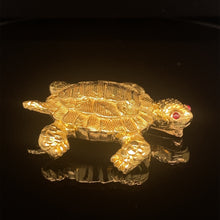 Load image into Gallery viewer, gold animal pin brooch jewelry turtle
