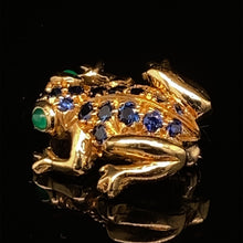 Load image into Gallery viewer, gold animal pin brooch jewelry frog
