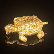 gold animal pin brooch jewelry turtle