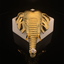 Load image into Gallery viewer, gold animal pin brooch jewelry elephant
