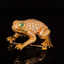 Load and play video in Gallery viewer, Frog, large Frog with Diamond encrusted body
