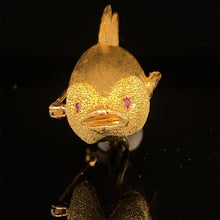 Load image into Gallery viewer, gold animal pin brooch jewelry fish tuna
