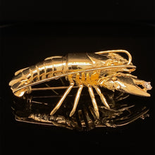 Load image into Gallery viewer, gold animal pin brooch jewelry lobster
