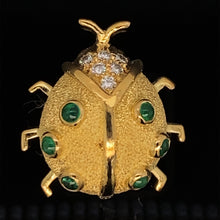 Load image into Gallery viewer, gold animal pin brooch ladybug jewelry
