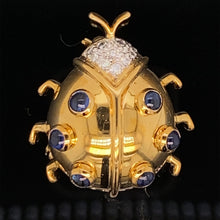 Load image into Gallery viewer, Gold animal pin ladybug brooch jewelry
