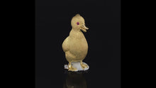 Load and play video in Gallery viewer, Gold animal pin brooch duckling
