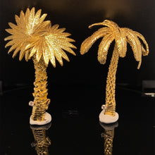 Load image into Gallery viewer, gold pin brooch palm tree jewelry
