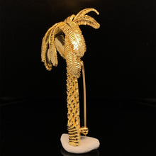 Load image into Gallery viewer, gold pin brooch palm tree jewelry
