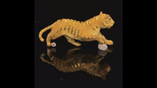 Load and play video in Gallery viewer, gold animal pin brooch jewelry Tiger
