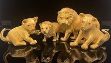 Load image into Gallery viewer, gold animal pin brooch jewelry lion cub

