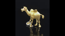 Load and play video in Gallery viewer, Gold animal pin brooch camel
