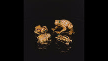 Load and play video in Gallery viewer, Frog, small Frog with Diamond encrusted body
