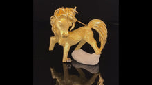Load and play video in Gallery viewer, gold animal pin brooch horse jewelry
