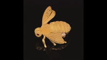 Load and play video in Gallery viewer, gold animal pin brooch jewelry Bee
