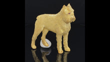 Load and play video in Gallery viewer, Dog Gold animal pin brooch Bouvier-des Flandres
