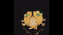 Load and play video in Gallery viewer, gold animal pin brooch ladybug jewelry
