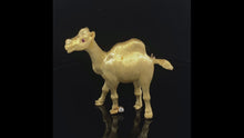 Load and play video in Gallery viewer, Gold animal pin brooch camel
